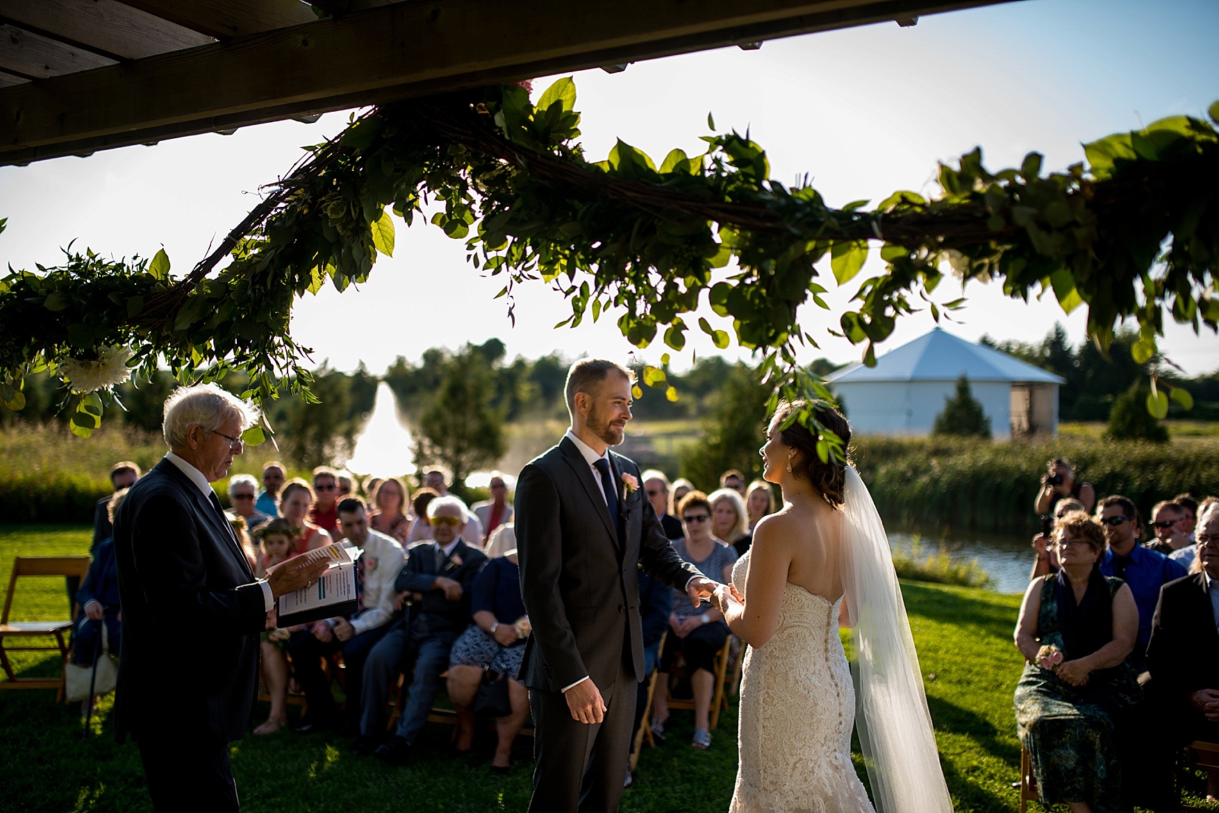 Fields on West Lake wedding