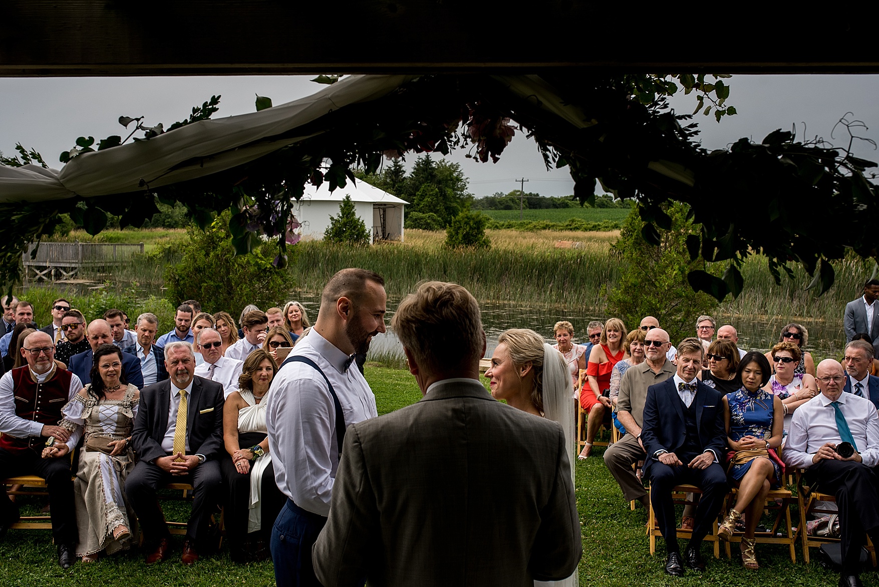 Fields on West Lake wedding