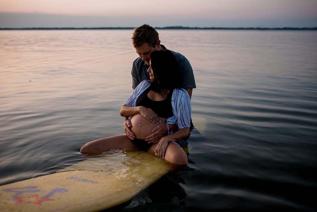Surf maternity photos - 2