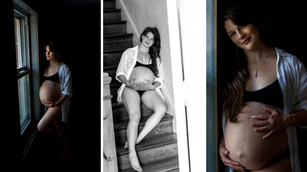 Maternity photos in home Belleville